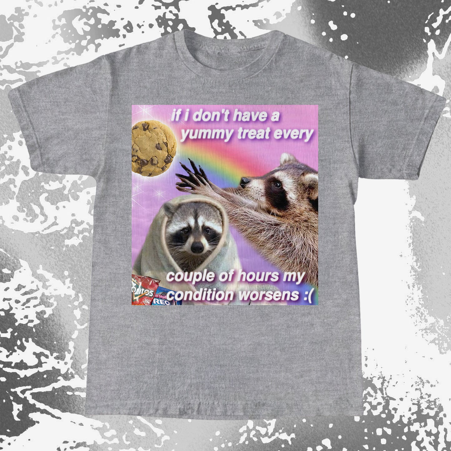 If I Don't Have a Yummy Treat Raccoon T-Shirt, funny meme tee gift (view 17)
