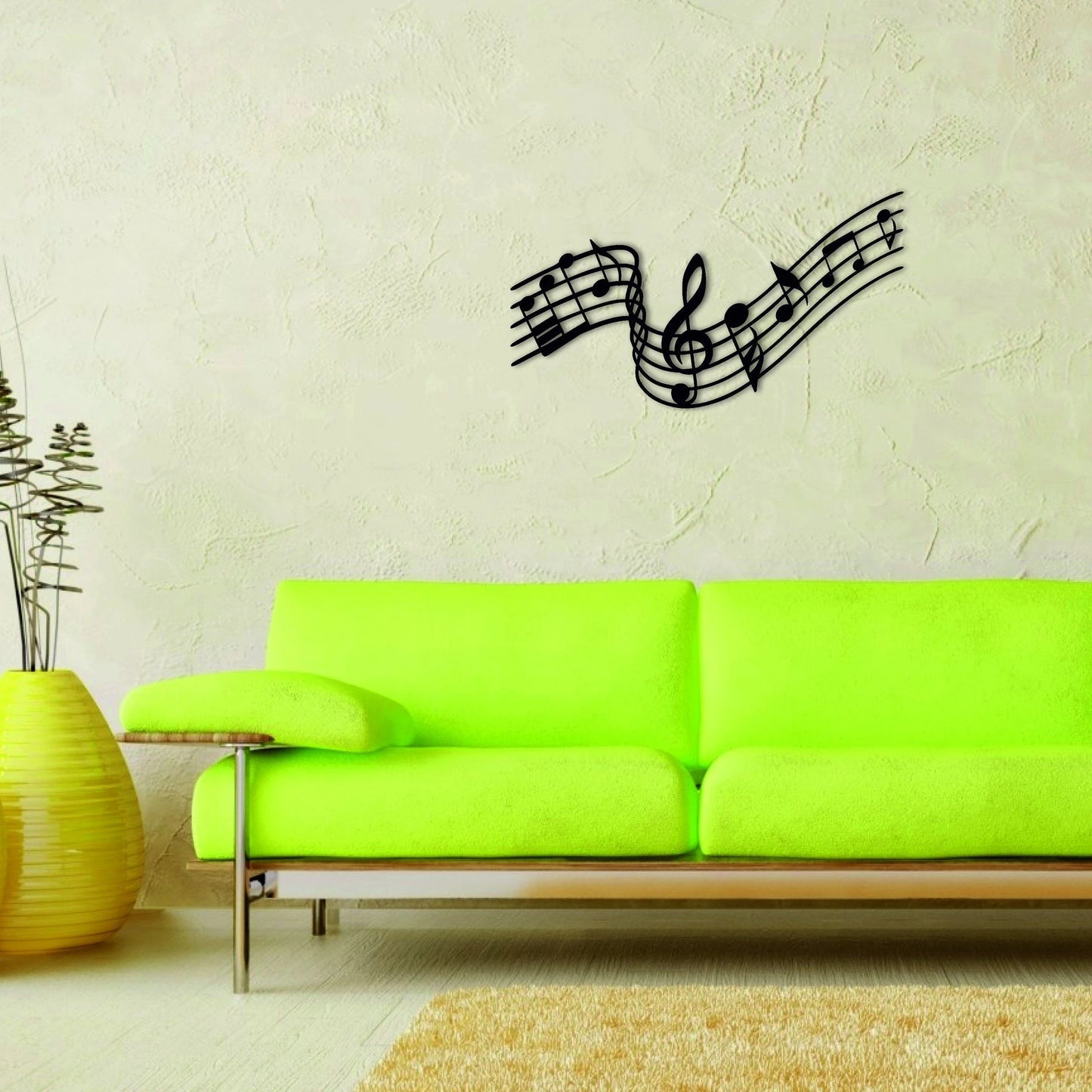 Metal Wall Decor Metal Music Decor Melody Notes Art Home Living Room Decoration Wall Hangings Music Lover Decor Office Wall Decor