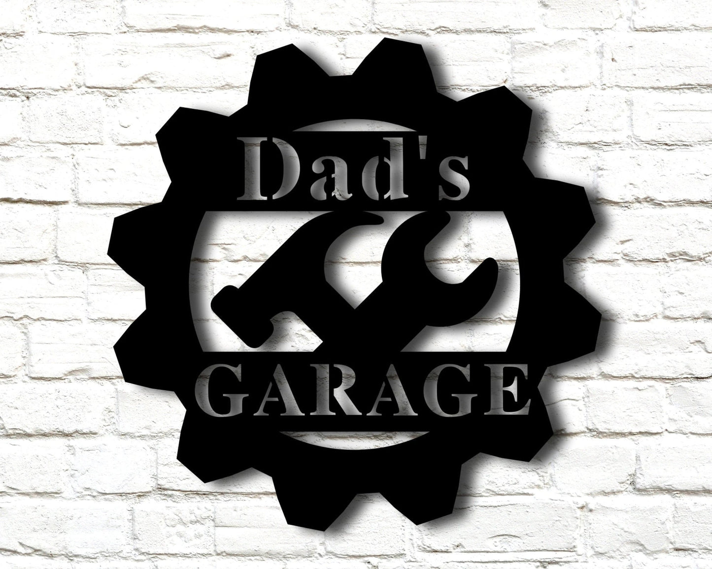Custom Metal Sign For Garage Personalized Sign For Dad Dad Garage Signs Christmas Gift For Dad Christmas Gift From Son Garage Metal Sign