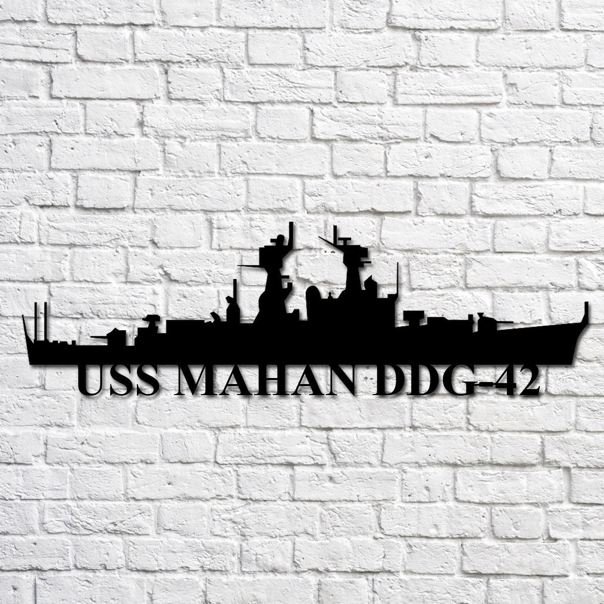 Uss Mahan Ddg42 Navy Ship Metal Art, Custom Us Navy Ship Cut Metal Sign, Gift For Navy Veteran, Navy Ships Silhouette Metal Art, Navy Home Decor Laser Cut Metal Signs Custom Gift Ideas