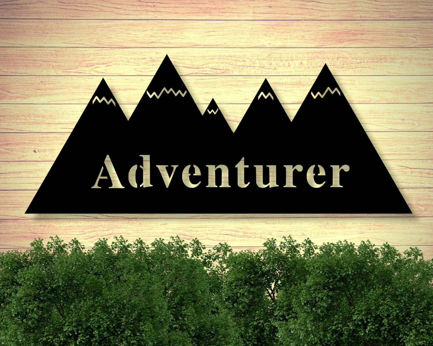 Mountains Mountains Scandinavian Decor Idea Gift Custom Metal Sign Mountain Range