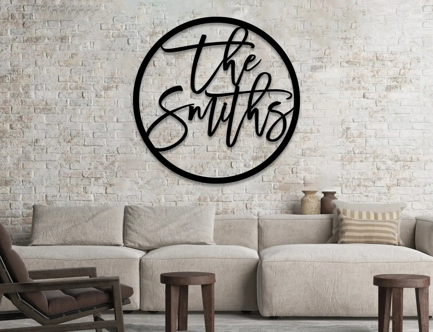 Custom Metal Name Sign, Family Name Sign, Last Name Sign, Monogram Name Sign, Housewarming Gift, Wedding - wedding detail