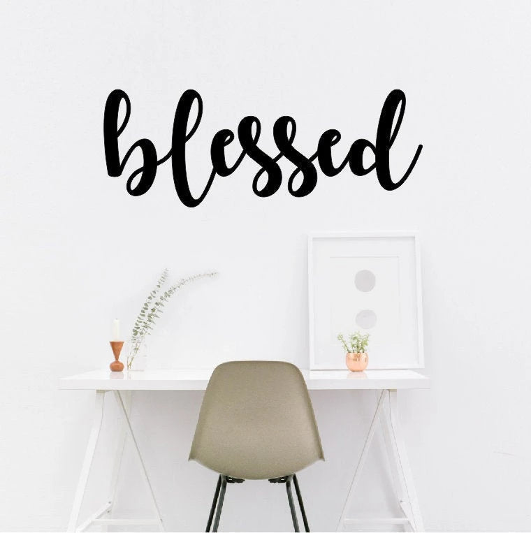 Blessed Blessed Wall Decor Metal Wall Decor Blessed Words 004