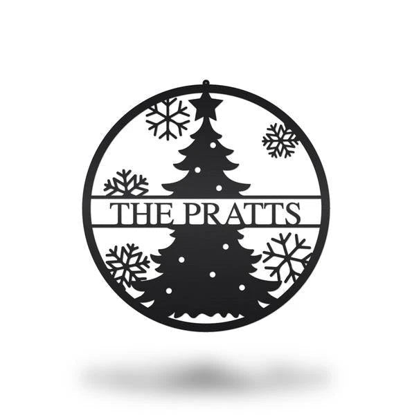 Christmas Tree Sign Metal Cut Metal Sign Metal House Sign