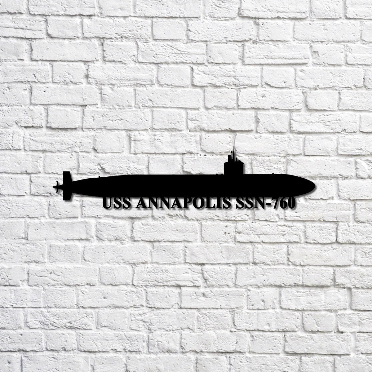 Uss Annapolis Ssn760 Navy Ship Metal Sign, Memory Wall Metal Sign Gift For Navy Veteran, Navy Ships Silhouette Metal Sign Laser Cut Metal Signs Custom Gift Ideas