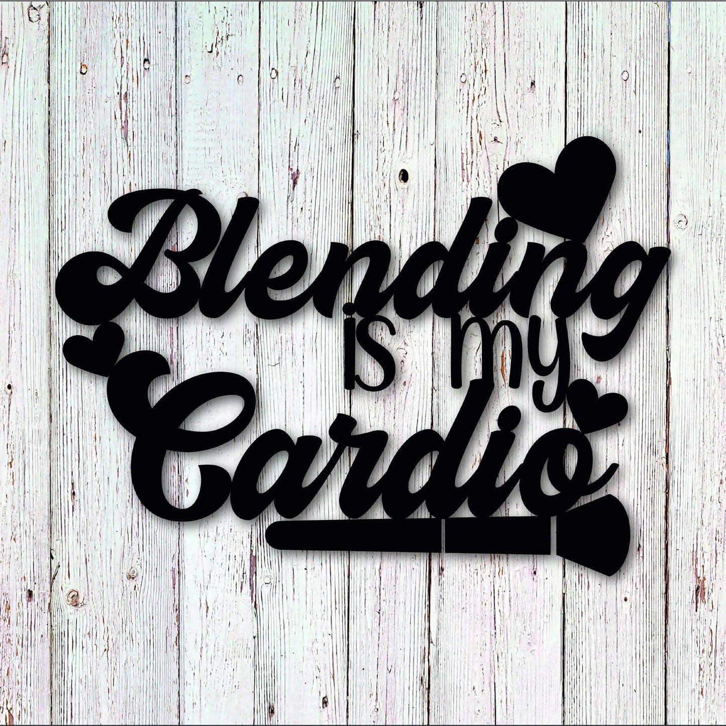 Makeup Blending Is My Cardio Metal Wall Signs With Sayings Motivational Quote Metal Wall Hanging Housewarming Gift