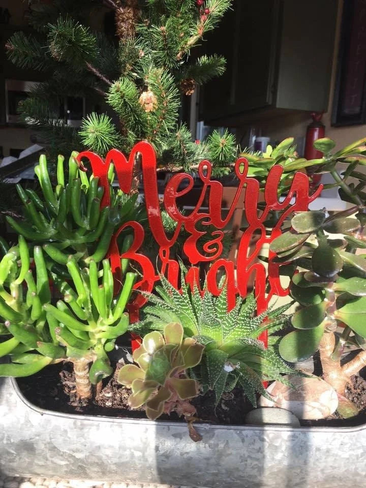 Merry Christmas Plasma Cut Metal Sign Cut Metal Sign Wall Metal Sign