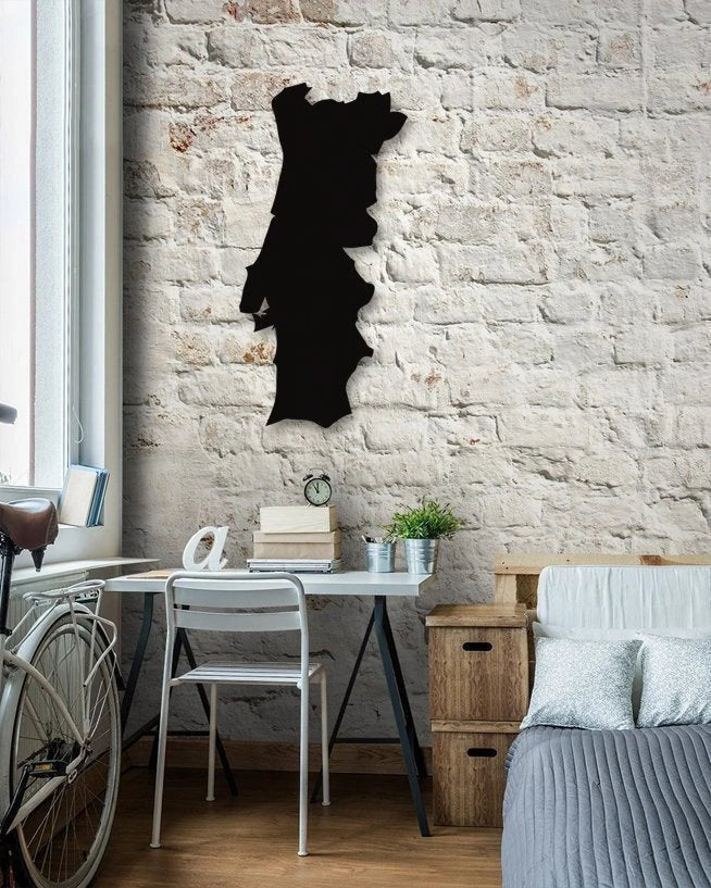 Portugal Map Metal Wall Decor Christmas Gifts Europen Maps Country Maps Metal Carte Du Monde Portugal