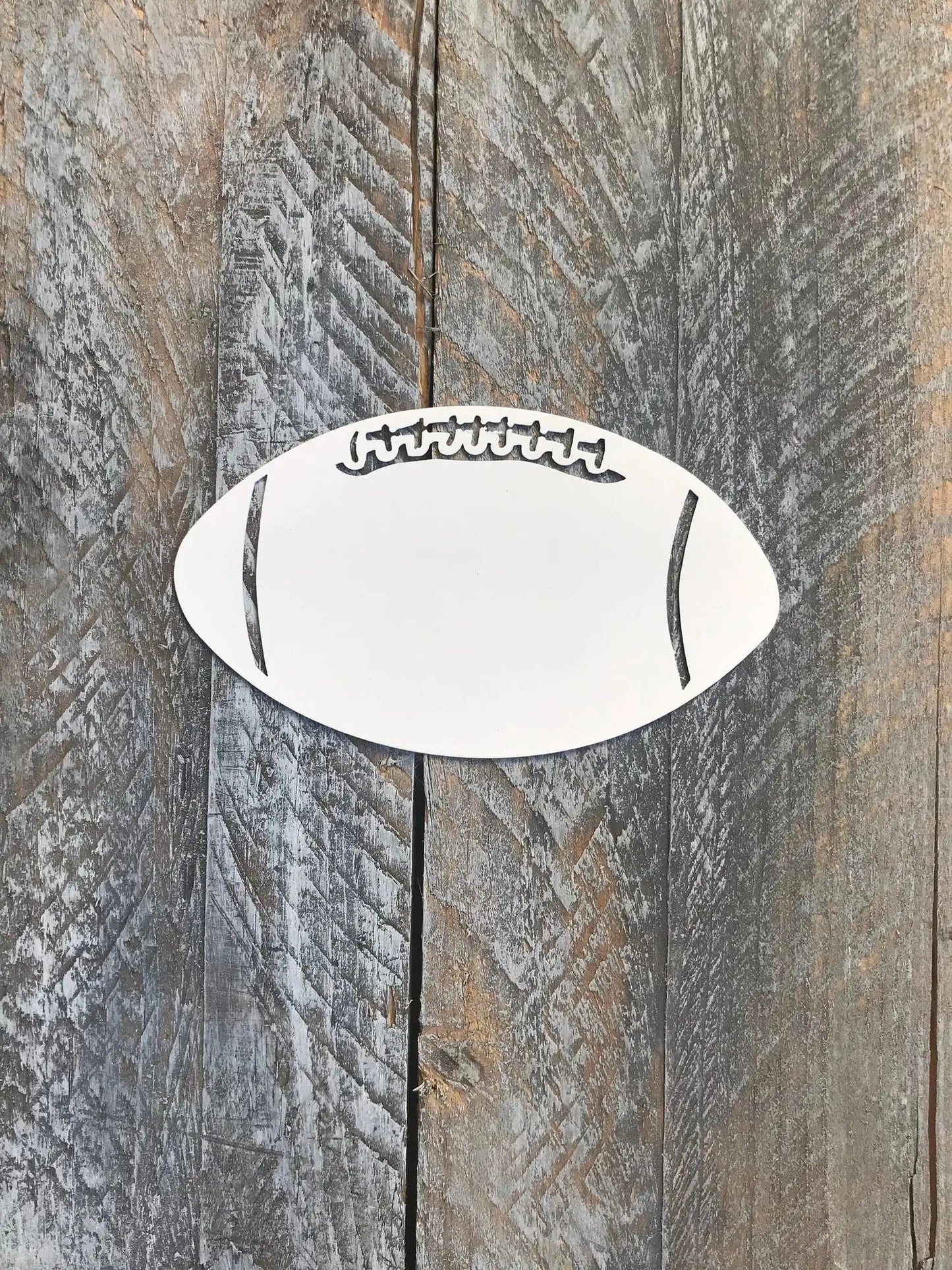 Football Ornament Blanks For Cricut And Silhouette Users Cut Metal Sign Wall Metal Art - 8 inches - metal sign