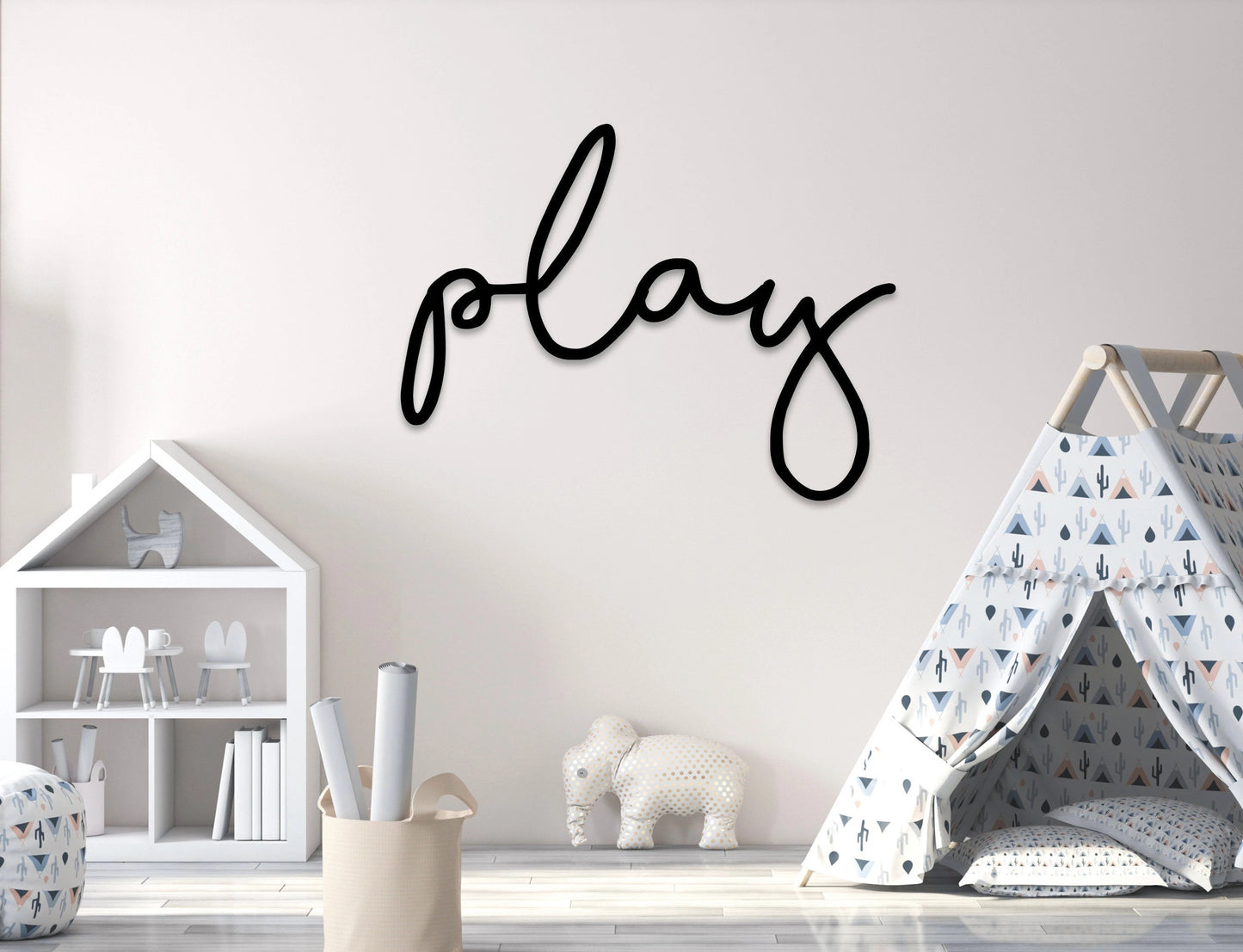 Metal Play Sign Let's Play Sign Kids Playroom Sign Custom Metal Sign Metal Playroom Wall Decor Kids Room Sign Gift