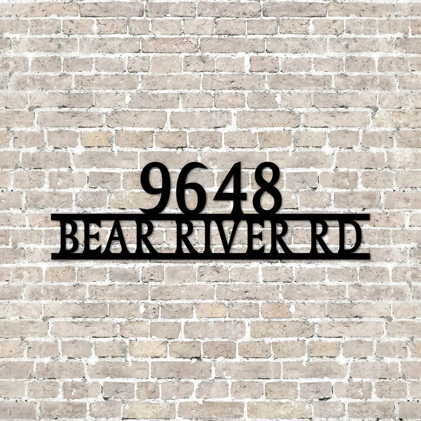 Custom Metal Address Sign For House, Personalized House Numbers Plaque, Metal Address Block For Mailbox - metal sign