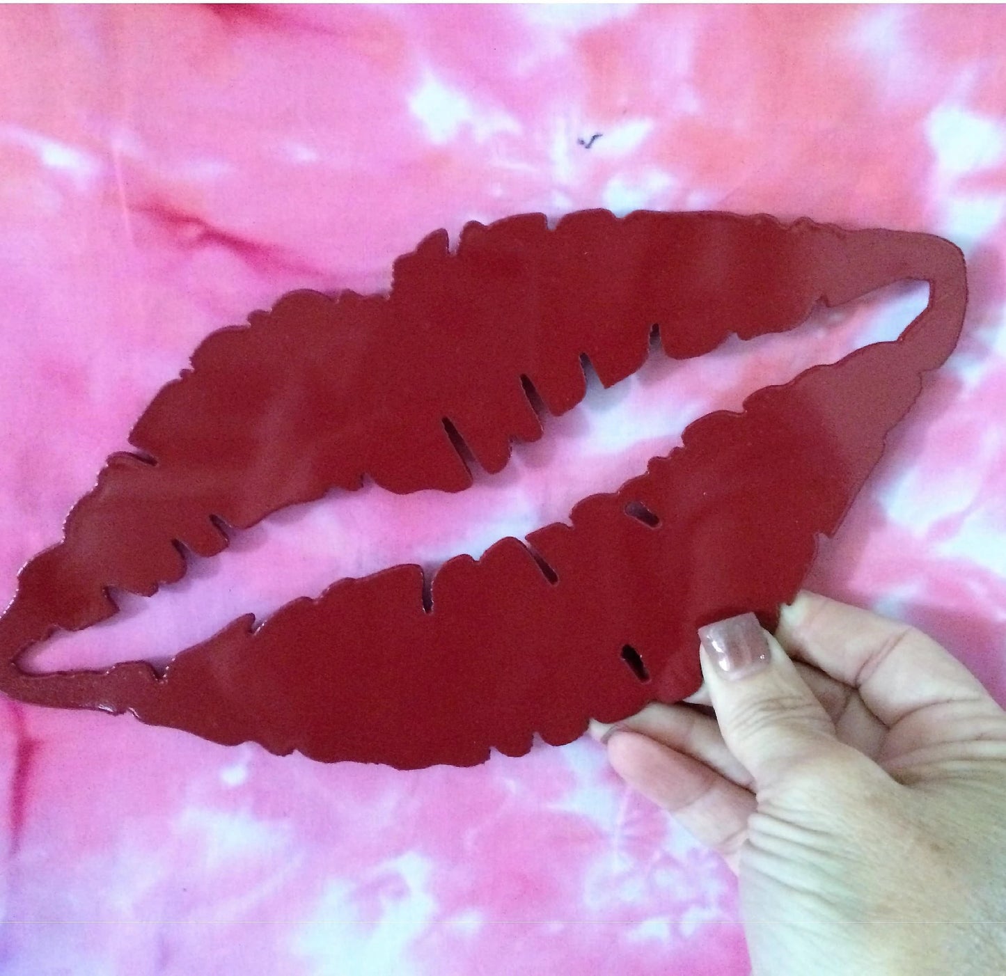 Red Plasma Cut Metal Sign Heart You Metal Sign Cut Metal Sign Wall Metal Sign