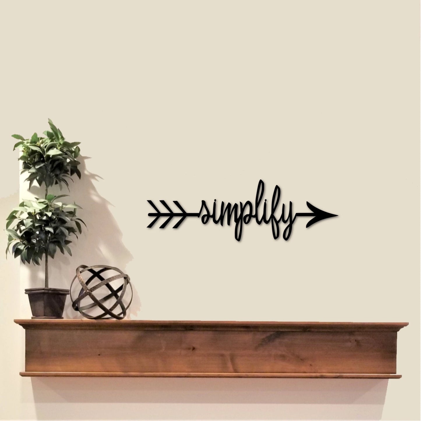Simplify Arrow Sign Arrow Decor Simplify Word Art Steel Script Word Word Arrows Simplify Sign Cursive Word