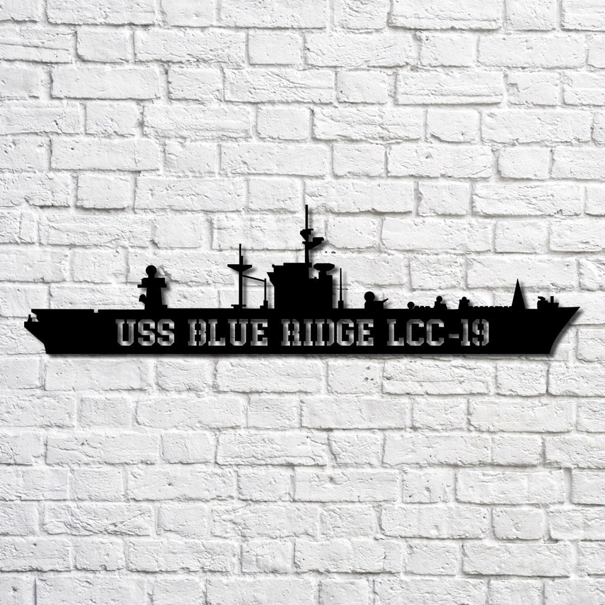Uss Blue Ridge Lcc19 Navy Ship Metal Art, Custom Us Navy Ship Cut Metal Sign, Gift For Navy Veteran, Navy Ships Silhouette Metal Art, Navy Home Decor Laser Cut Metal Signs Custom Gift Ideas