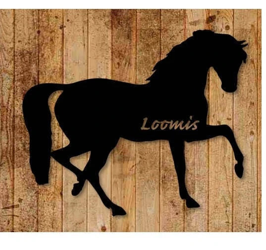 Horse Put Your Name On This Horse Metal Sign Cut Metal Sign Wall Decor