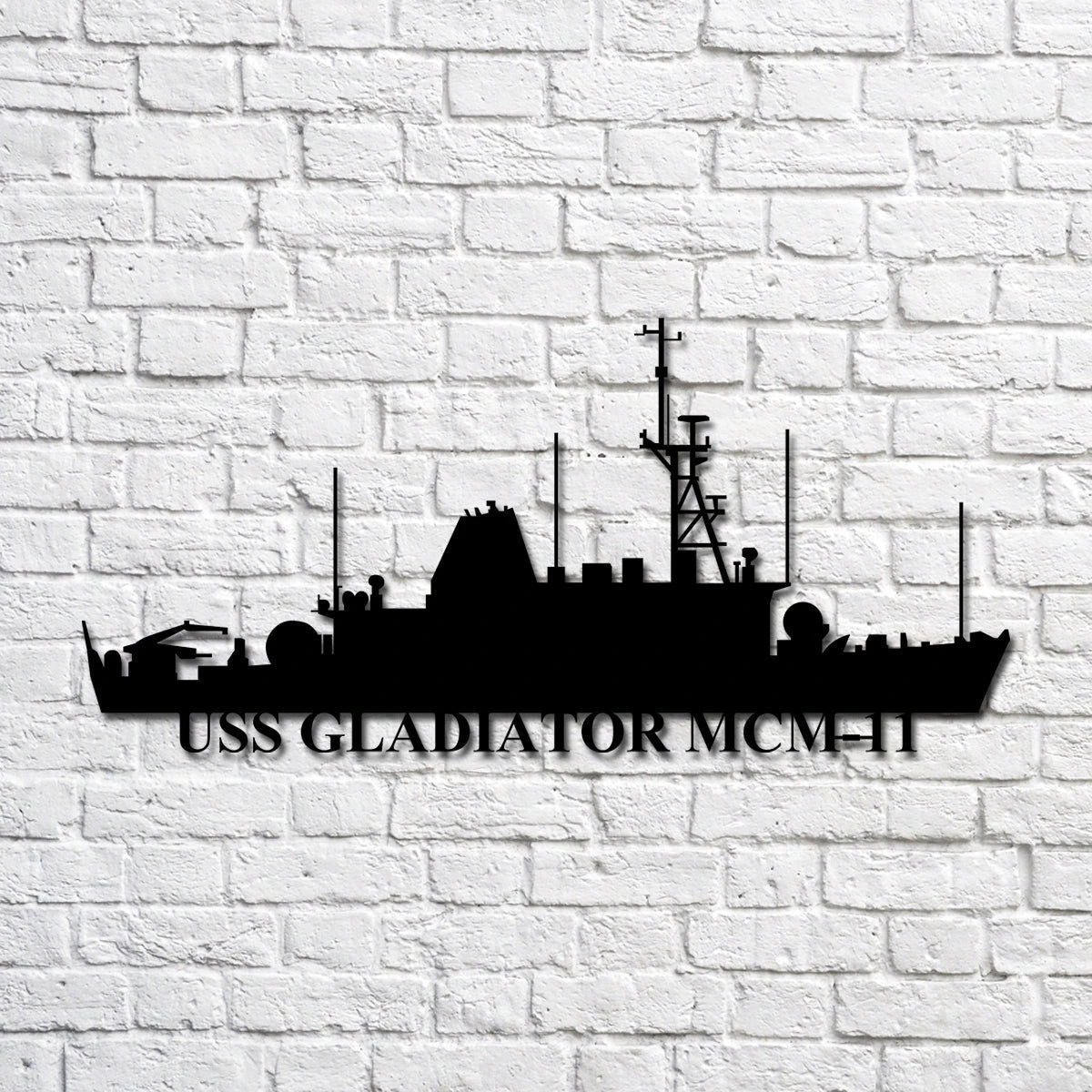 Uss Gladiator Mcm11 Navy Ship Metal Art, Custom Us Navy Ship Cut Metal Sign, Gift For Navy Veteran, Navy Ships Silhouette Metal Art, Navy Home Decor Laser Cut Metal Signs Custom Gift Ideas