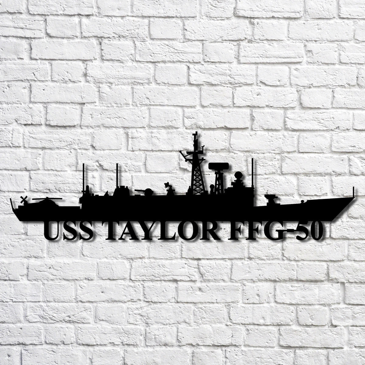 Uss Taylor Ffg50 Navy Ship Metal Art, Gift For Navy Veteran, Navy Ships Silhouette Metal Art, Navy Home Decor Laser Cut Metal Signs Custom Gift Ideas