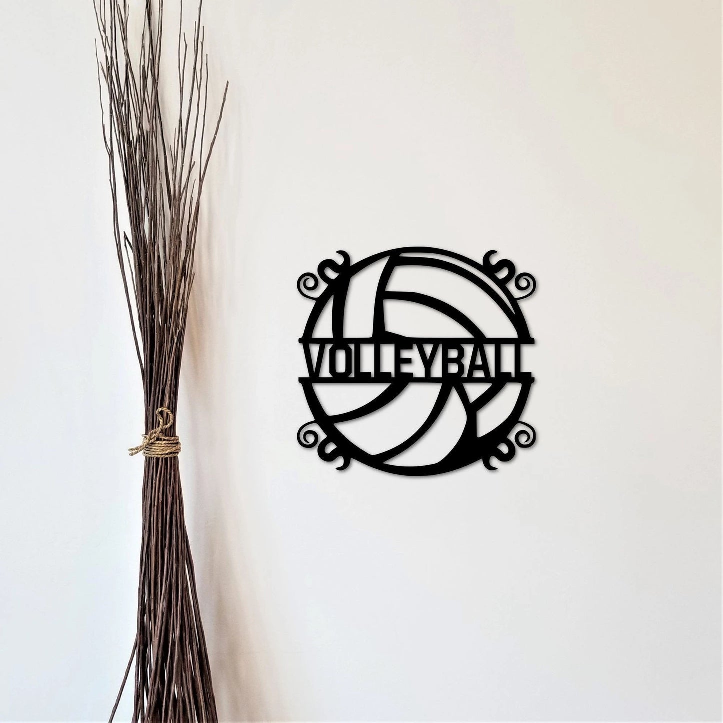 Custom Volleyball Name Sign, Metal Volleyball Name Wall Art, Sports Decor, Kids Room Decor, Personalized Teen Birthday Gift Idea Laser Cut Metal Signs Custom Gift Ideas