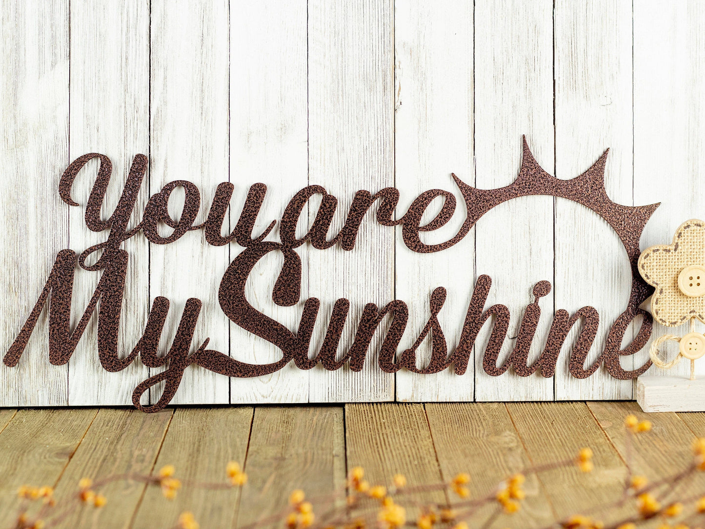 You Are My Sunshine Metal Sign Outdoor Sign Metal Wall Decor Love Quotes Laser Cut Steel