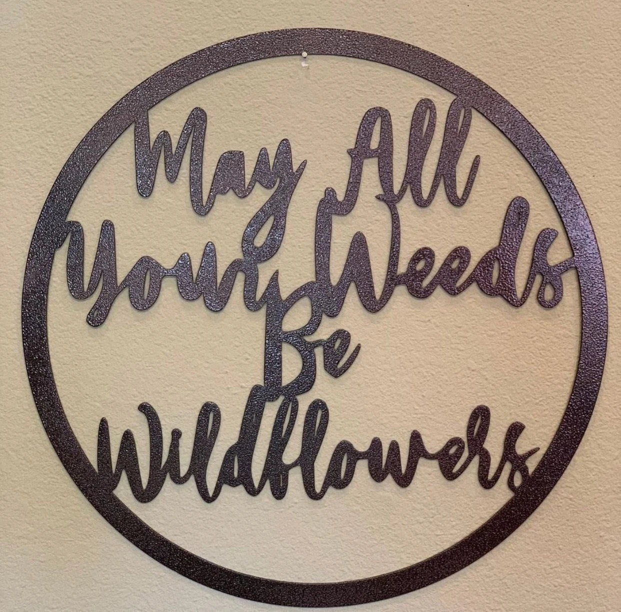 Wildflowers Sign Cut Metal Sign Wall Decor Metal Sign Metal Art