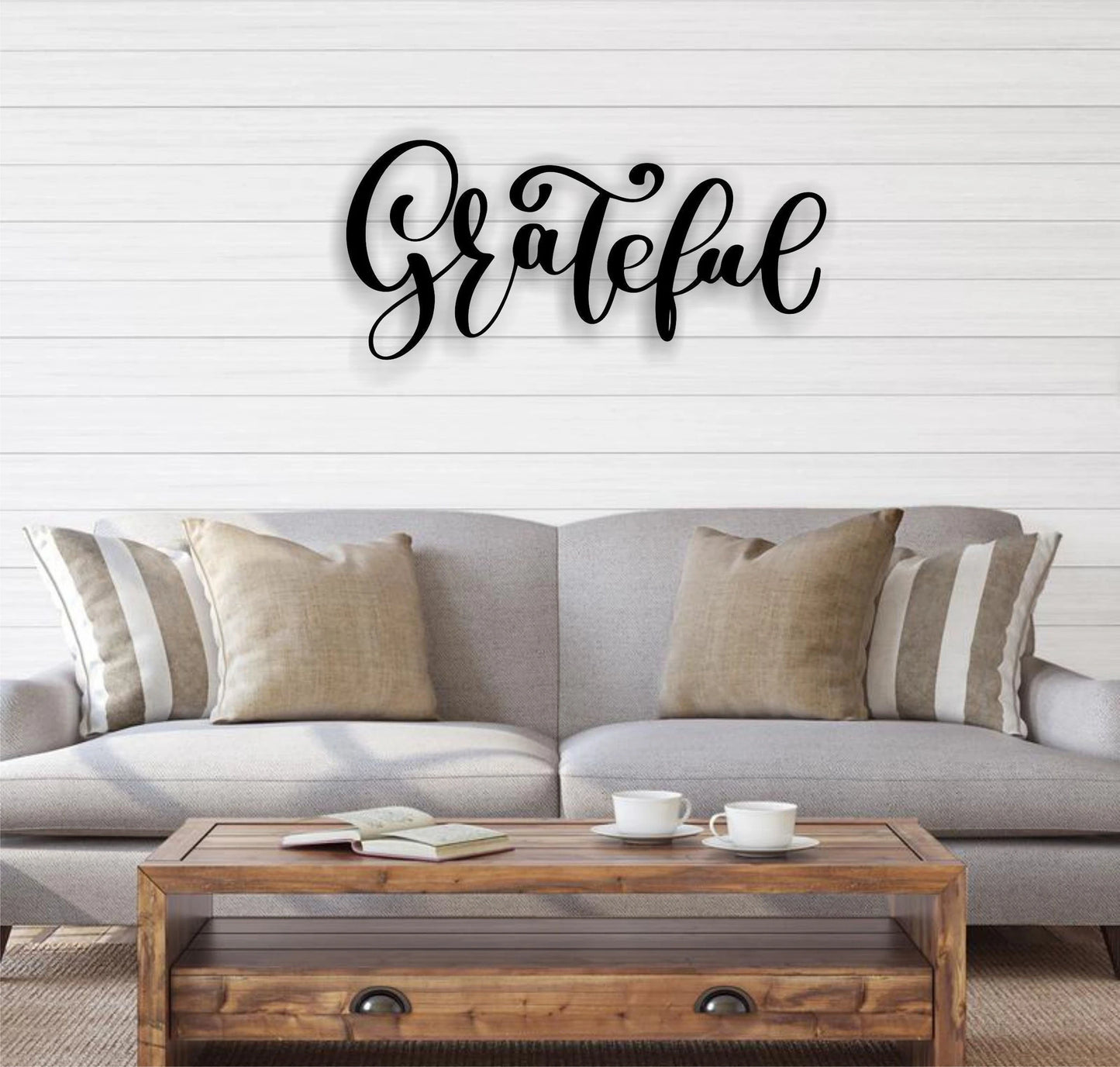 Grateful Metal Wall Sign Entryway Decor Bathroom Wall Decor Living Room Decor Kitchen Decor Thanksgiving