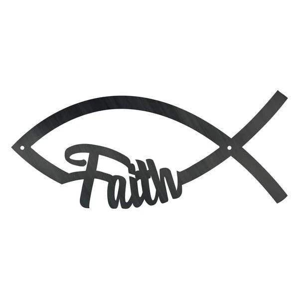 Fish Faith Customized Metal Signs Custom Metal Sign Custom Signs Metal Sign