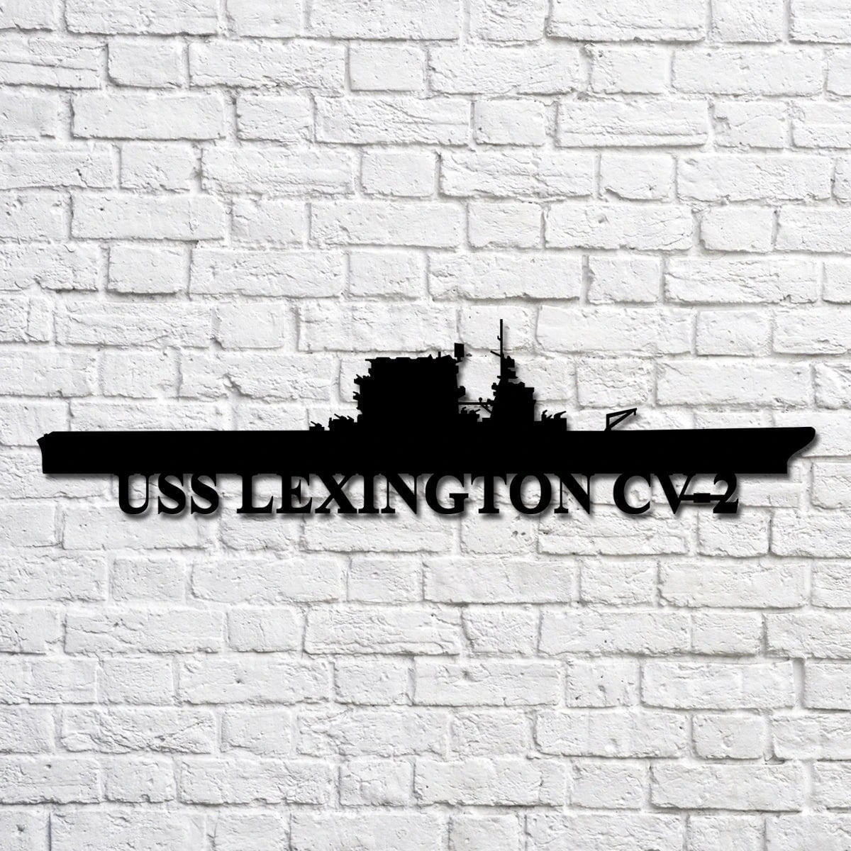 Uss Lexington Cv2 Navy Ship Metal Art, Custom Us Navy Ship Cut Metal Sign, Gift For Navy Veteran, Navy Ships Silhouette Metal Art, Navy Home Decor Laser Cut Metal Signs Custom Gift Ideas