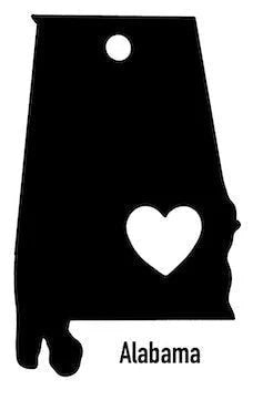 Alabama State Ornament Cut Metal Sign Wall Decor Metal Sign Metal Art