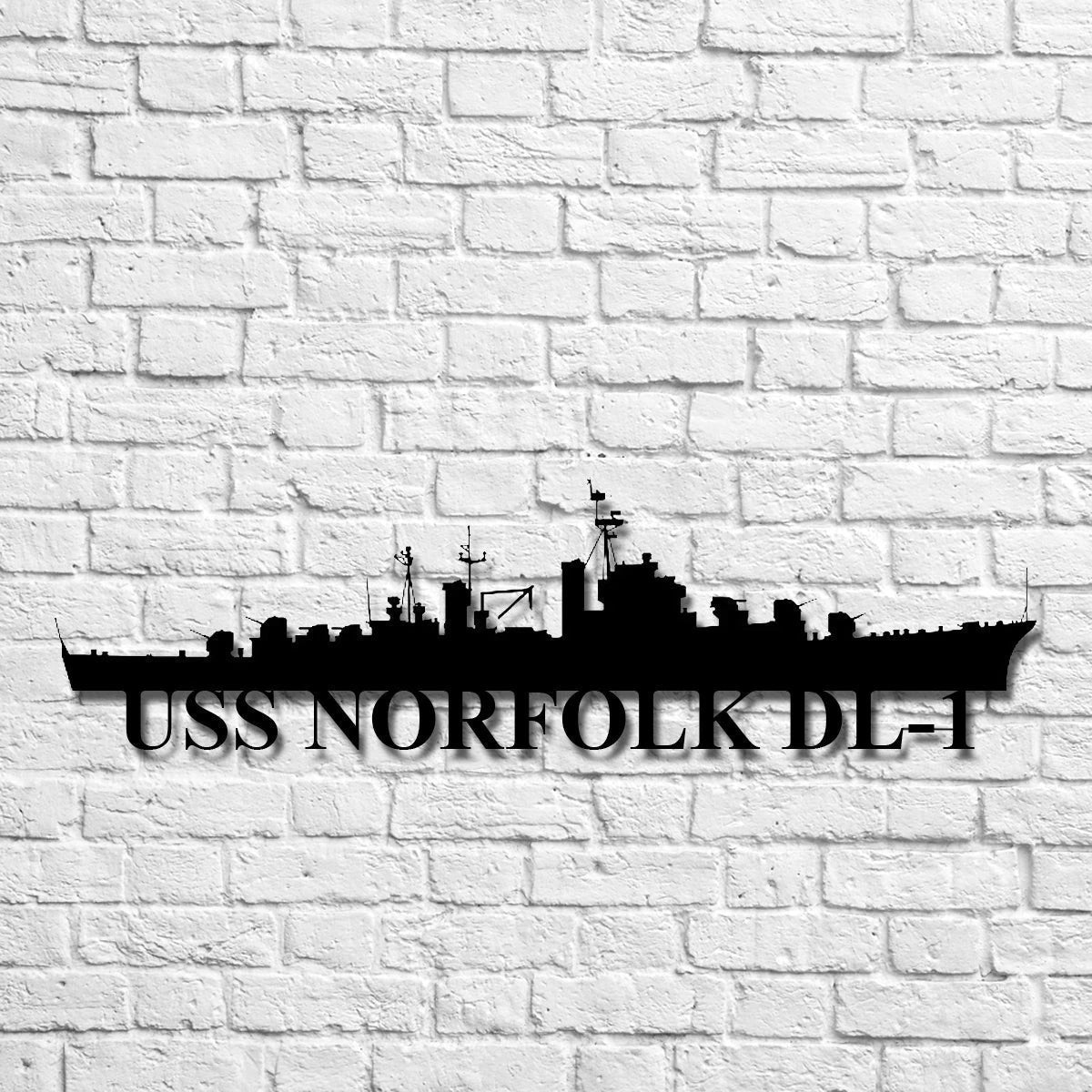 Uss Norfolk Dl1 Navy Ship Metal Art, Gift For Navy Veteran, Navy Ships Silhouette Metal Art, Navy Home Decor Laser Cut Metal Signs Custom Gift Ideas
