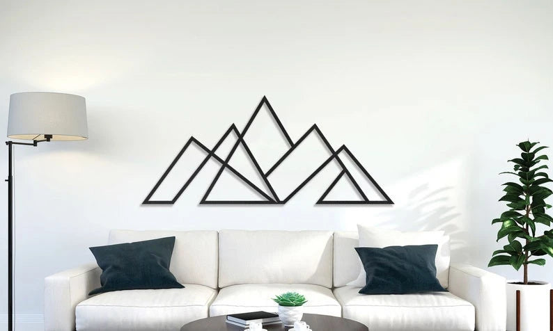 Mountain Wall Art Large Mountain Wall Art Mountain Nature Mountain Metal Decor Hill Metal Decor