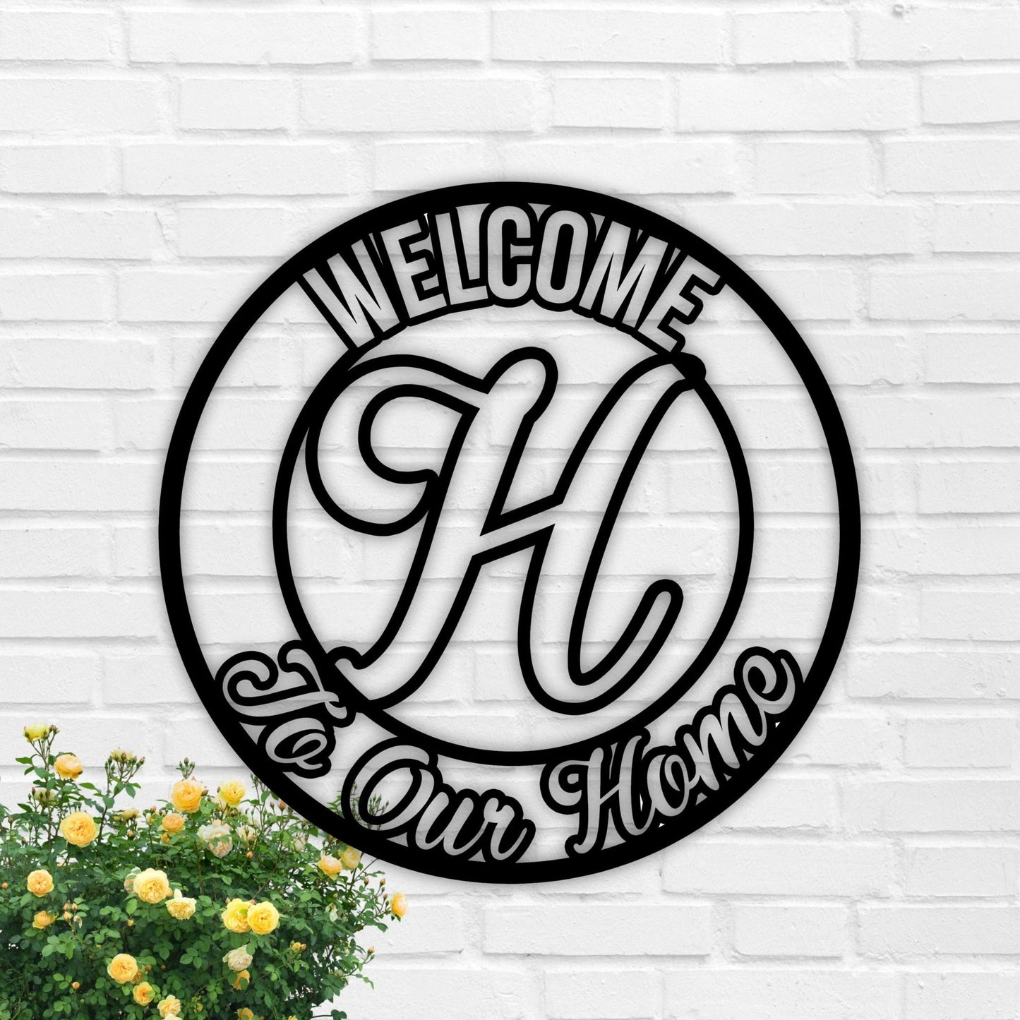Welcome To Our Home Or Porch Sign Metal Decor Welcome To Our Porch House Warming Gift Home Metal Wall Sign