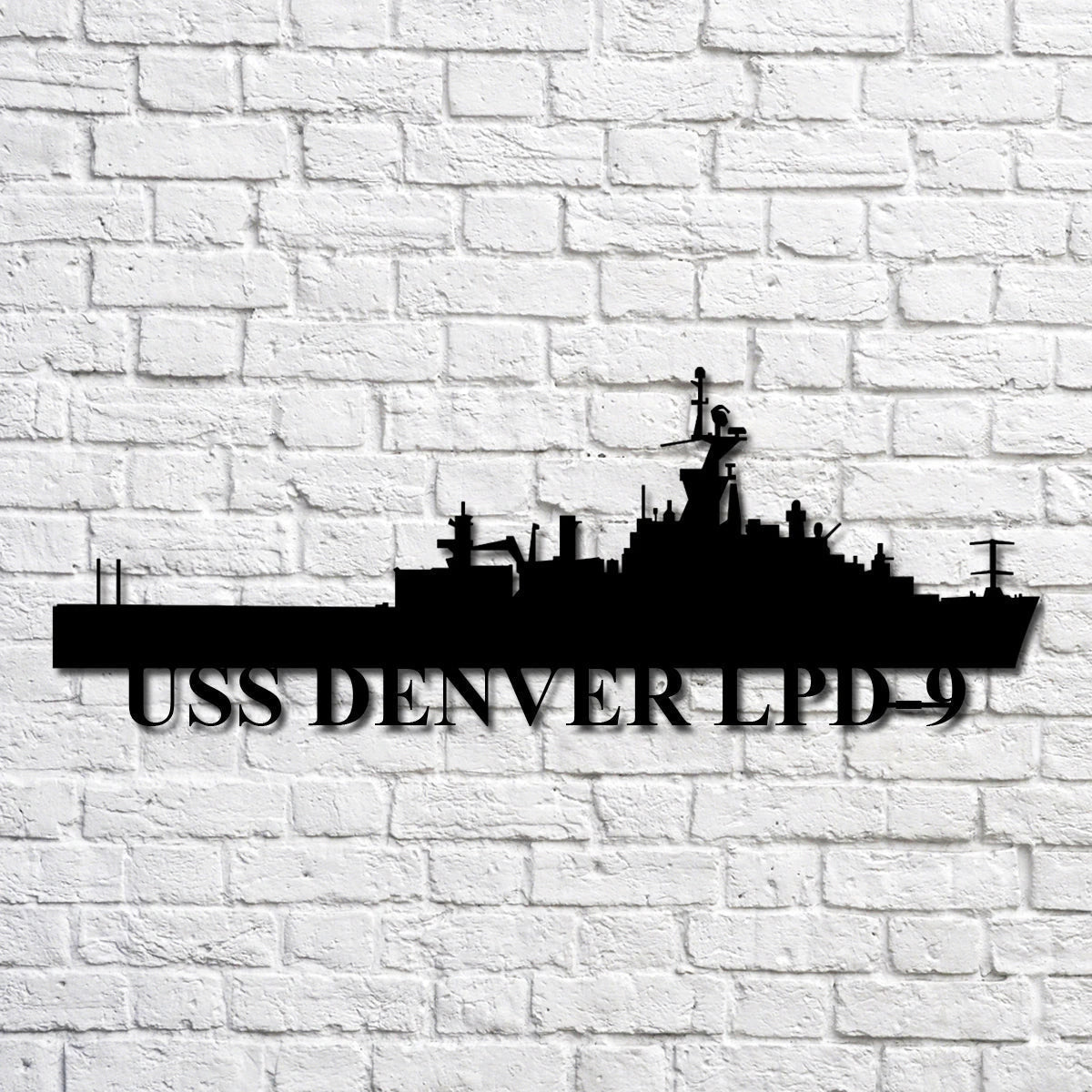 Uss Denver Lpd9 Navy Ship Metal Art, Custom Us Navy Ship Cut Metal Sign, Gift For Navy Veteran, Navy Ships Silhouette Metal Art, Navy Home Decor Laser Cut Metal Signs Custom Gift Ideas