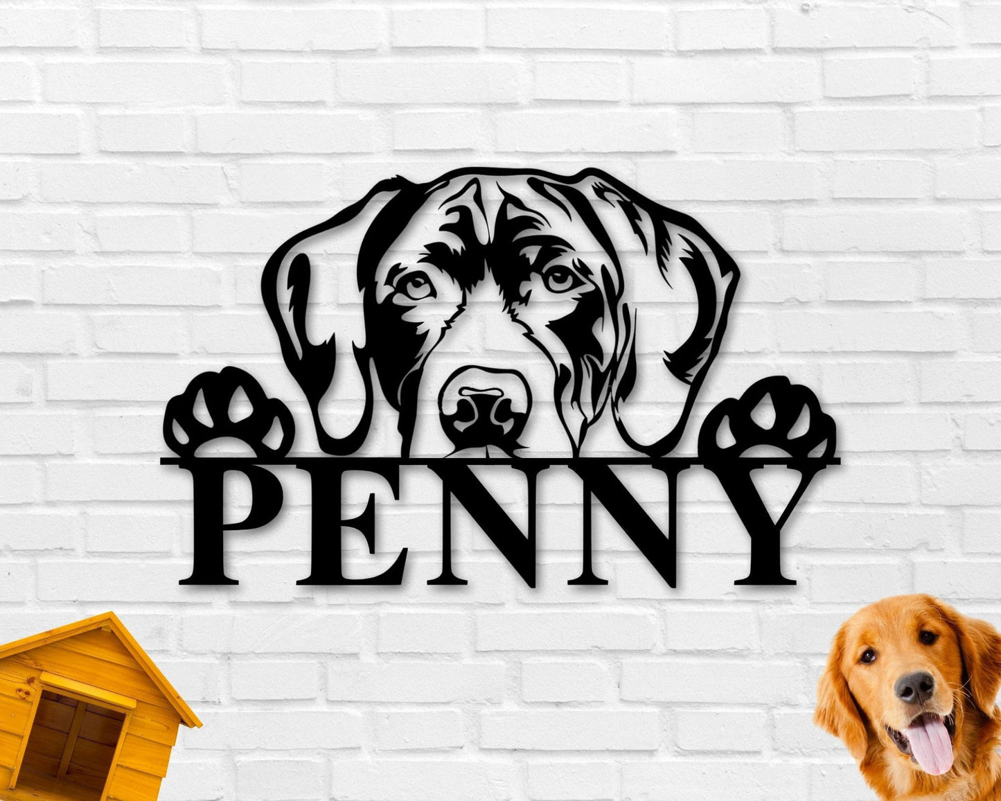 German Shorthair Dog Sign German Shorthair Metal Sign German Shorthair Name Sign Pet Name Sign Dog Lover Sign Gift For Pet Owner Dog