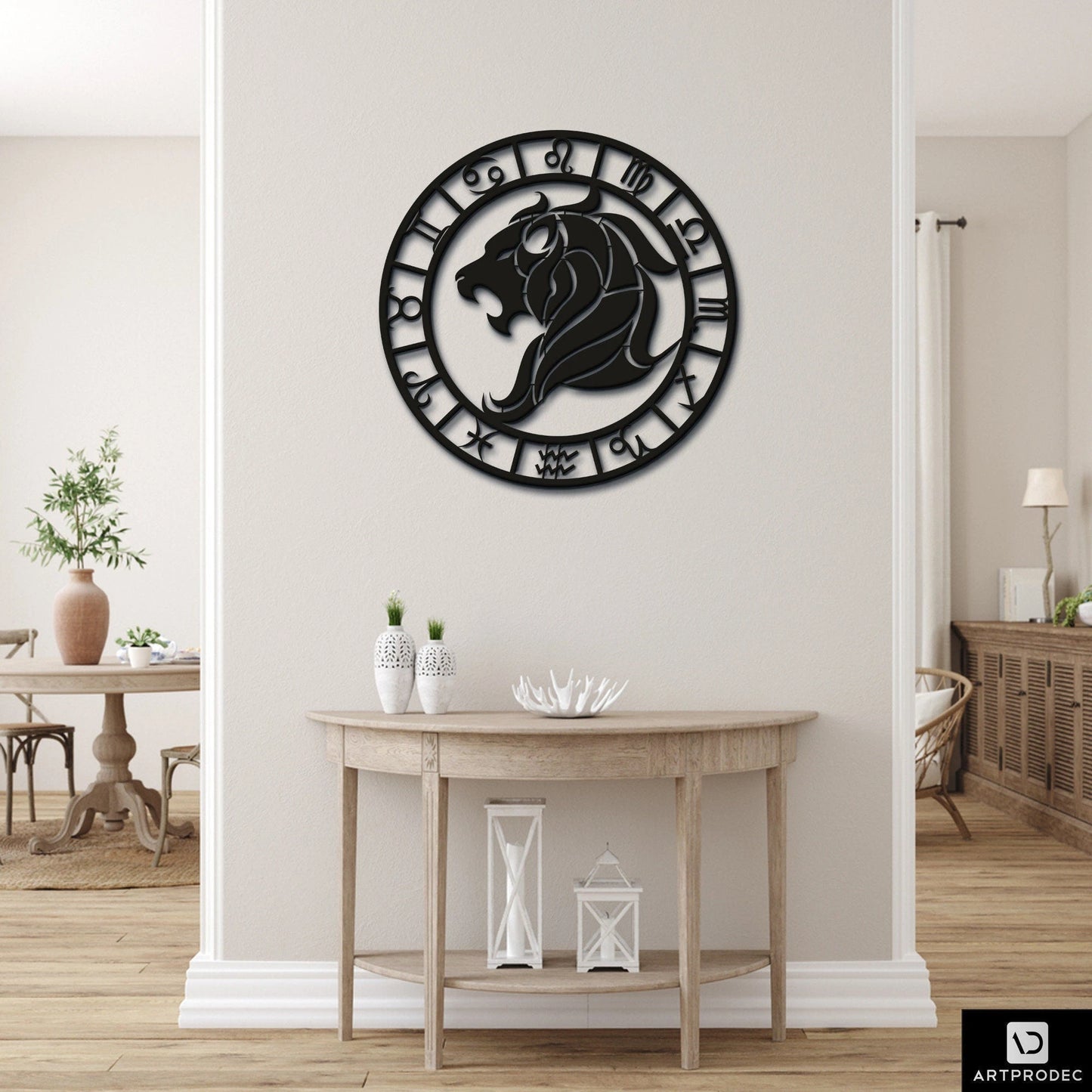 Horoscope Metal Wall Sign Metal Wall Hanging Gift For Her Metal Wall Decor Horoscope Art Horoscope Wall Design