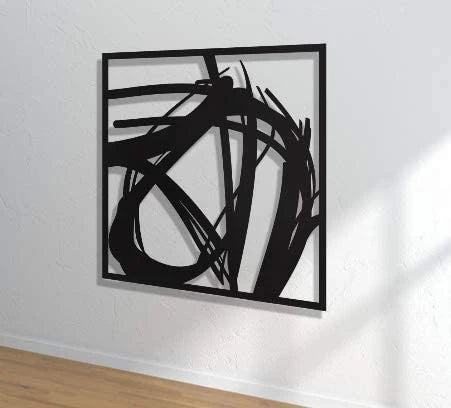 Abstract Home Decor Living Room Office Dining Aluminum Composite Modern Dign Sculpture Ready to Hang for Outdoors and Indoors