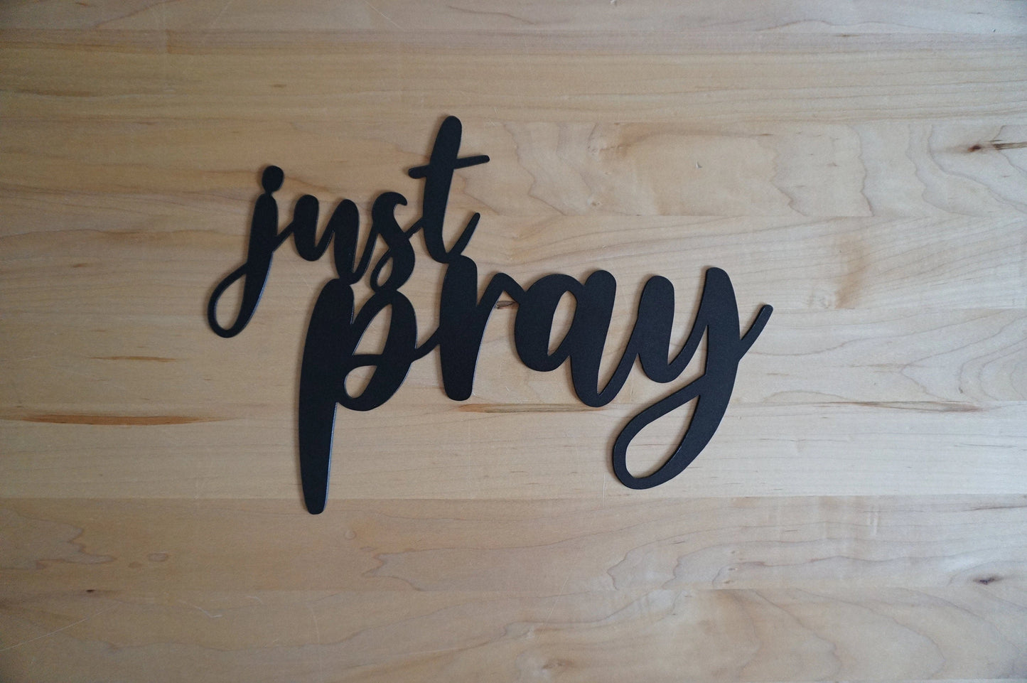 Just Pray Sign Just Pray Metal Sign #metal Word Art Christian Sign Metal Scripture Prayer Sign Just Pray Christian Decor