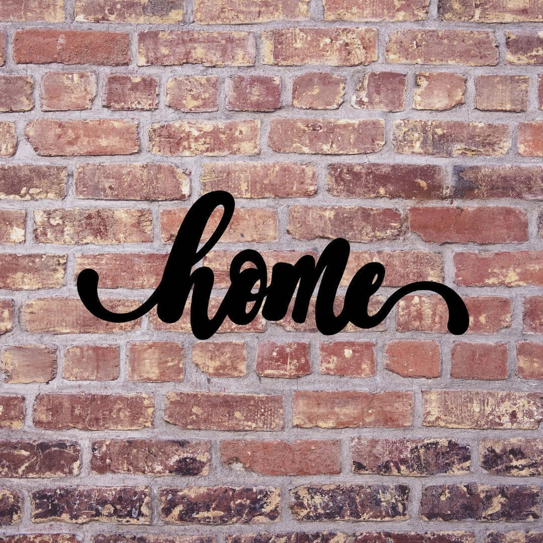 Home Sign Cut Metal Sign Wall Decor Metal Sign Metal Art