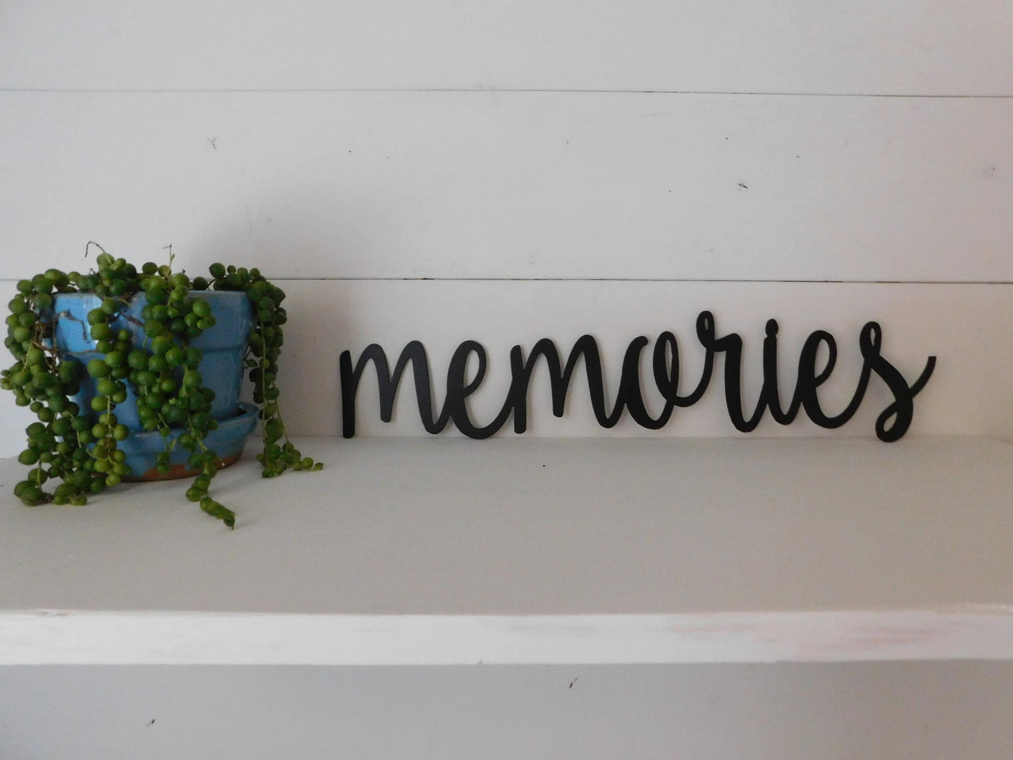 Memories Memories Sign Metal Sign Rustic Word Art Sign Housewarming Gift Idea Gallery Wall Art