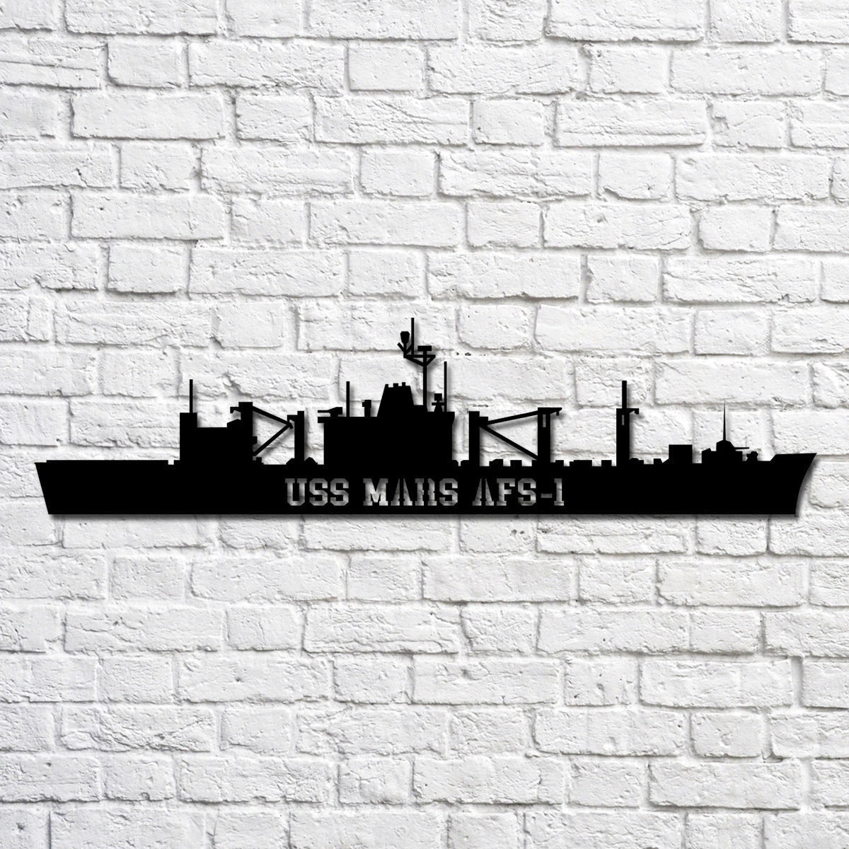 Uss Mars Afs1 Navy Ship Metal Art, Custom Us Navy Ship Cut Metal Sign, Gift For Navy Veteran, Navy Ships Silhouette Metal Art, Navy Home Decor Laser Cut Metal Signs Custom Gift Ideas