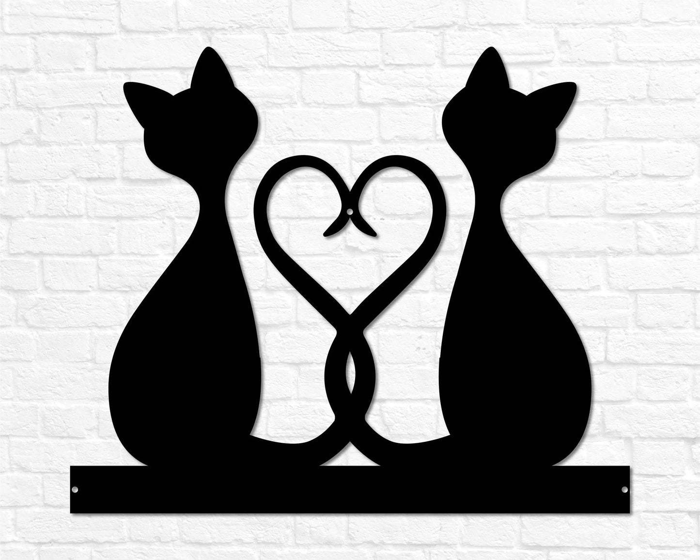 Cat Metal Cat Gifts For Cat Lover Gift Women Cat Sign For A Home Cat Decor Metal Cat Gift Metal Cat Sign Cat Heart Metal Cat Decor
