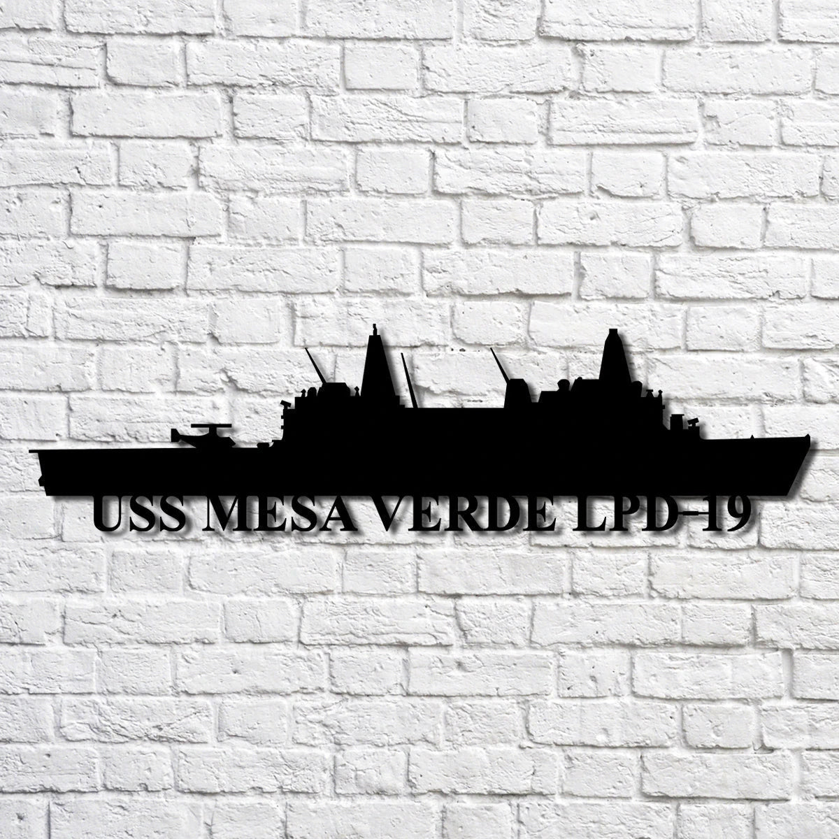 Uss Mesa Verde Lpd19 Navy Ship Metal Art, Custom Us Navy Ship Cut Metal Sign, Gift For Navy Veteran, Navy Ships Silhouette Metal Art, Navy Home Decor Laser Cut Metal Signs Custom Gift Ideas