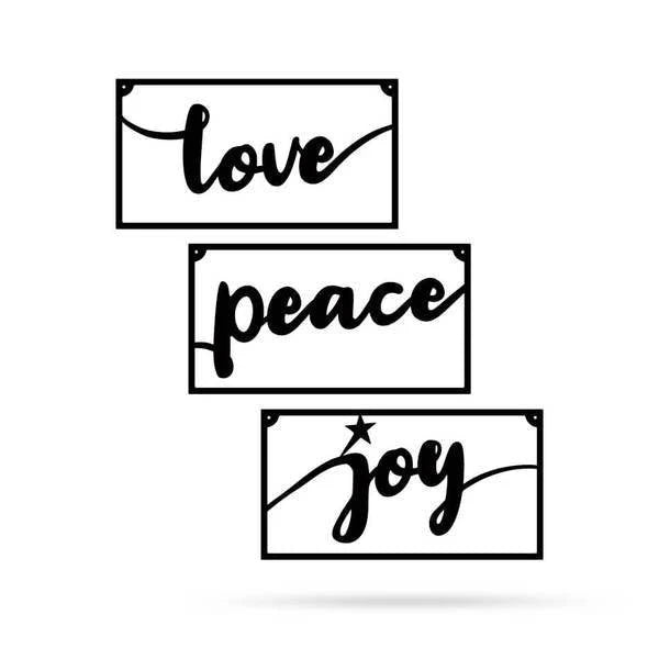Warmest Wishes Trio Cut Metal Sign Metal House Sign