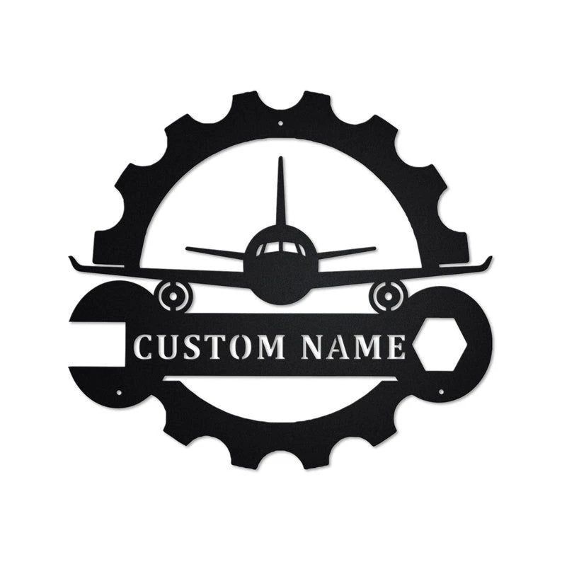Personalized Aircraft Mechanic Metal Sign Aircraft Mechanic Aircraft Mechanic Metal Sign Aircraft Mechanic Gift Mechanic