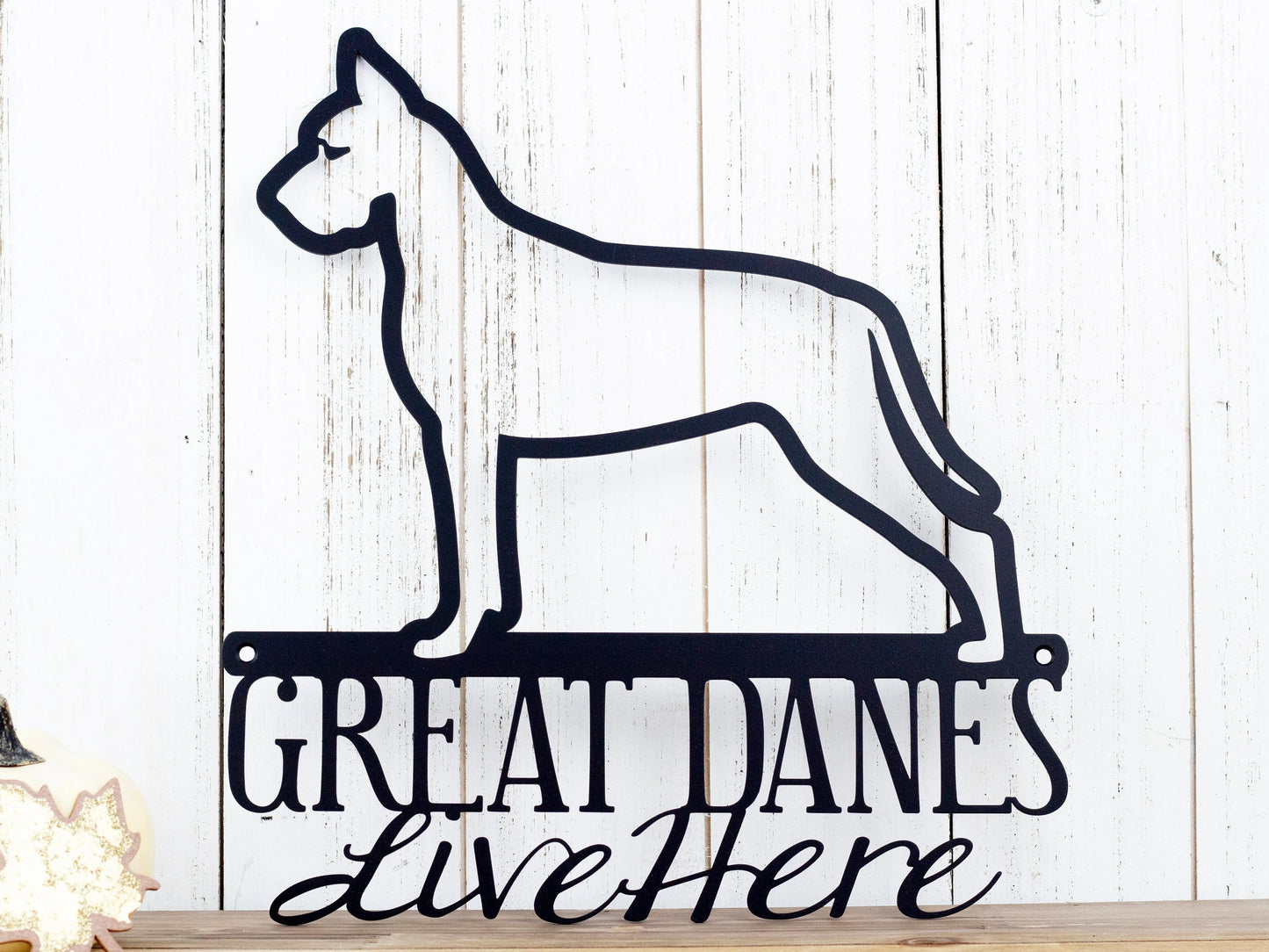Great Dane Metal Sign Outdoor Sign Dog Sign Pet Metal Wall Decor Wall Hanging Dog Decor Gift