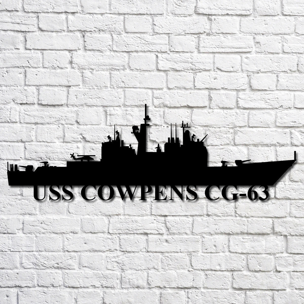 Uss Cowpens Cg63 Navy Ship Metal Art, Custom Us Navy Ship Cut Metal Sign, Gift For Navy Veteran, Navy Ships Silhouette Metal Art, Navy Home Decor Laser Cut Metal Signs Custom Gift Ideas