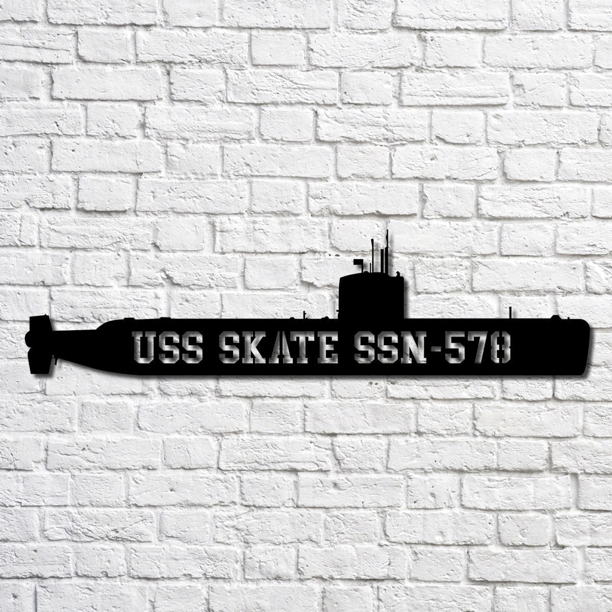 Uss Skate Ssn578 Navy Ship Metal Art, Gift For Navy Veteran, Navy Ships Silhouette Metal Art, Navy Home Decor Laser Cut Metal Signs Custom Gift Ideas