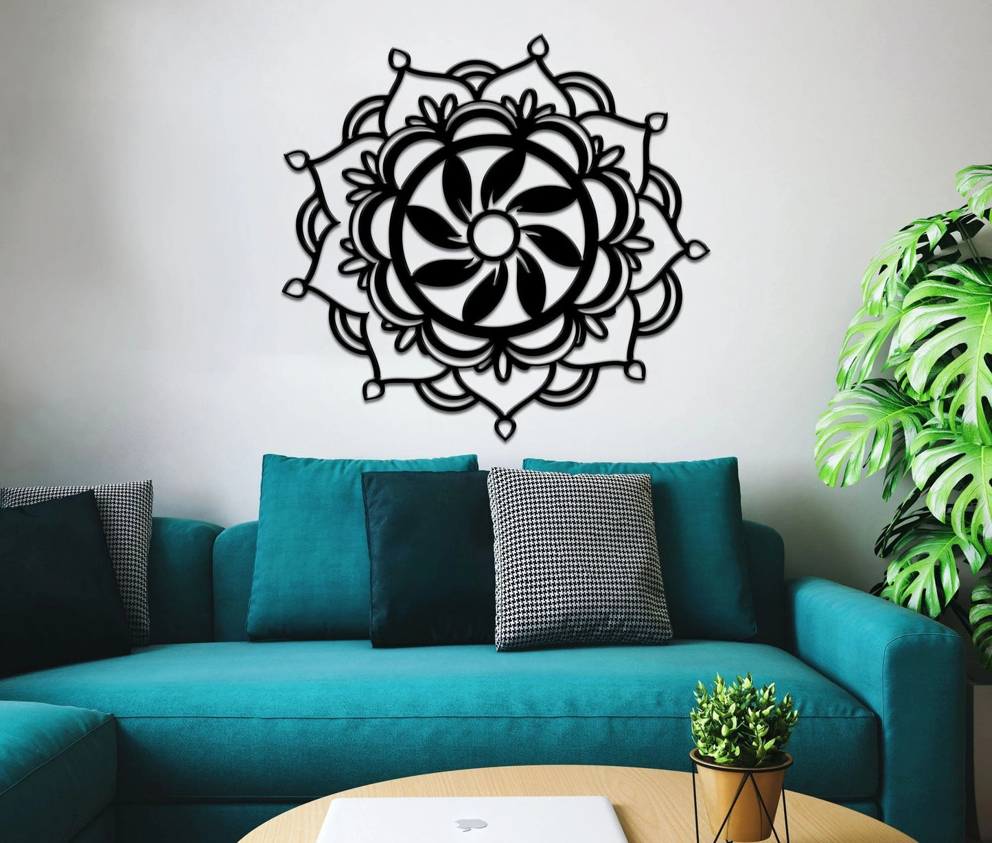 Mandala Lotus Metal Wall Decor Yoga Decor Metal Mandala Art Home Office Living Room Decoration Metal Mandala Decor