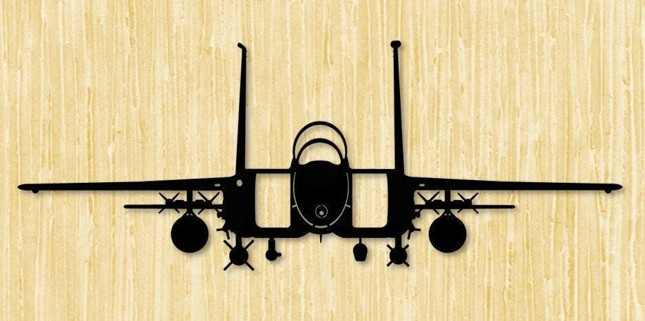 F15 Strike Eagle Air Force Multirole Strike Fighter Aircraft Metal Sign Cut Metal Sign Wall Decor