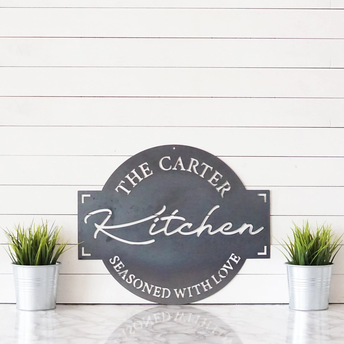 Personalized Kitchen Sign, Kitchen Decor, Kitchen Plaques, Kitchen Wall Signs, Last Name Sign, Family Name Signs Laser Cut Metal Signs Custom Gift Ideas