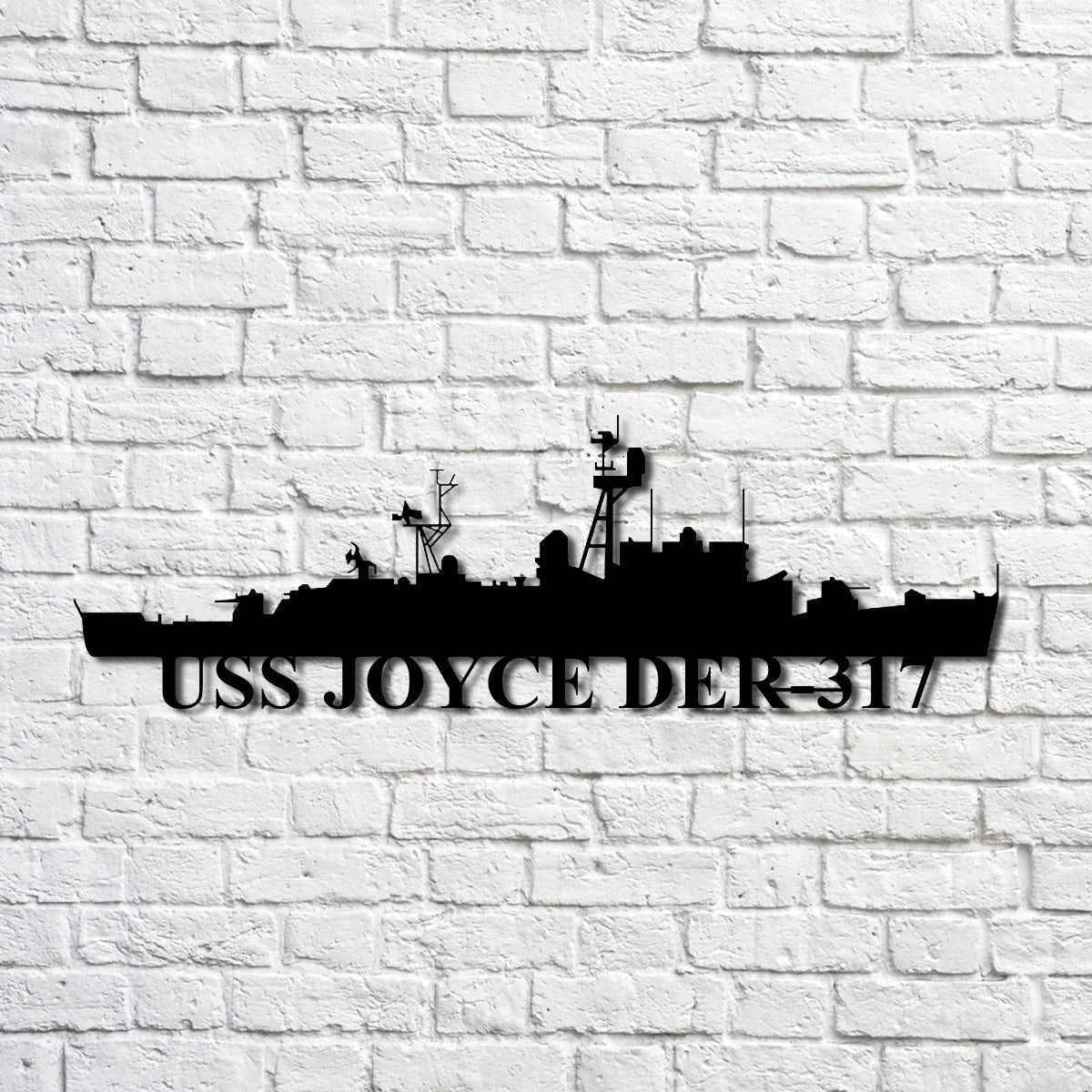 Uss Joyce Der317 Navy Ship Metal Art, Custom Us Navy Ship Cut Metal Sign, Gift For Navy Veteran, Navy Ships Silhouette Metal Art, Navy Home Decor Laser Cut Metal Signs Custom Gift Ideas